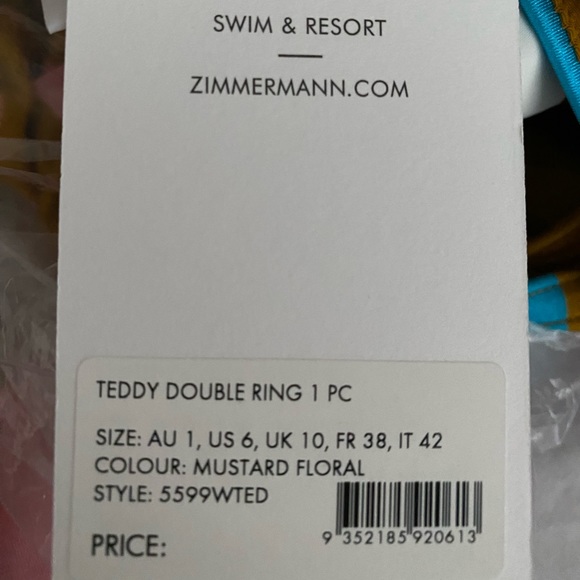 Zimmermann One Piece Teddy Double Ring Swimsuit - Picture 14 of 15